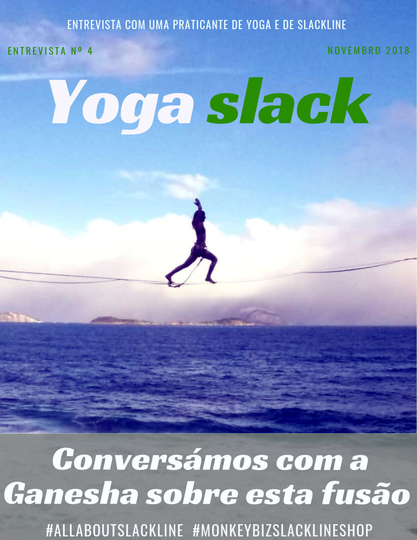 entrevista com uma praticante de yoga slackline